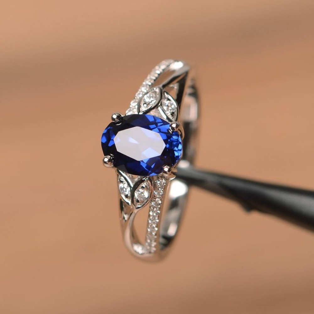 🍁Refine Oval Pure Zircon Romantic Silver Elegant Rings for Women, PD590